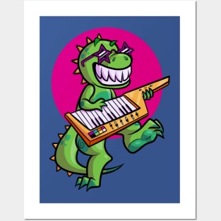 T-Rex Keytar Posters and Art
